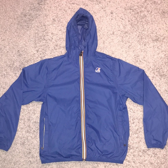 K-Way Blue Rain Jacket. - Picture 1 of 5